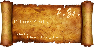 Pitino Zsolt névjegykártya